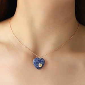 1 Stück Romantische Serie Elegante Herz Legierung Damen Anhänger Halsketten h5 Bild7