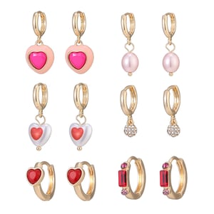 1 Paar romantische Serie Sweet Heart Legierung Damen Tropfen Ohrringe h5 Bild5