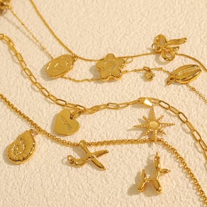 1 Piece Exquisite Series Charming Seashell Shape DIY Stainless Steel Gold Color Women's Pendants h5 Picture4