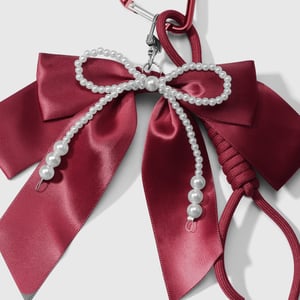 1 Piece Sweet Beaded Bow Bag Charms h5 Picture5