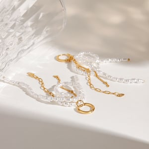 1 Pair Luxurious Series Elegant Bowknot Tassels Stainless Steel Gold Color Women's Drop Earrings h5 Picture4
