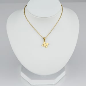 1 piece simple series simple letter stainless steel  gold plated women pendant necklaces h5 Picture3