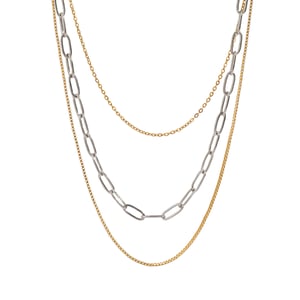 1 Piece Simple Series Commute Annular Stainless Steel Gold and Silver Color Women's Layered Necklaces h5 Picture7