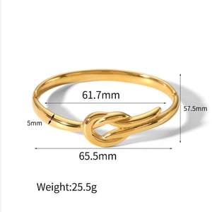 1 piece  style round  gold plated bangles h5 Picture4