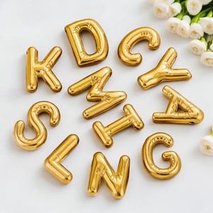 1 Paar Simple Series Simple Letter 18 Karat vergoldete Damenanhänger h5 Bild3