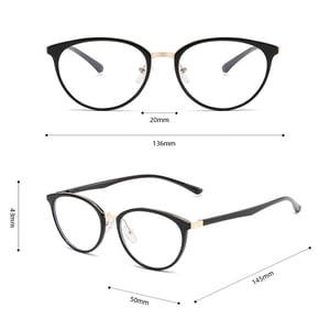 1 Pair of Everyday Basic Black-Frame Anti-Blue Light Women's Glasses h5 Picture10