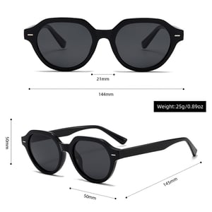 1 Stück Simple Series Tägliche einfarbige Damen-Sonnenbrille aus Kunststoff h5 Bild5