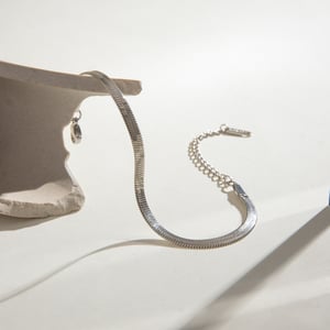 1 Stück Simple Series Tägliche geometrische Edelstahl-Kettenarmbänder für Damen h5 Bild5