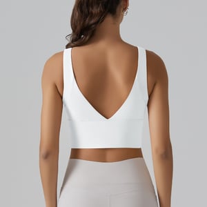 1 piece High Elasticity One-Piece Fixed Cup Yoga Sports Underwear Women's Sport Clothing h5 Picture5