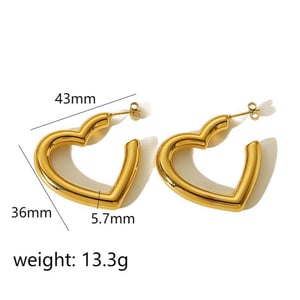 1 pair simple series simple irregular  gold plated women stud earrings h5 Picture6