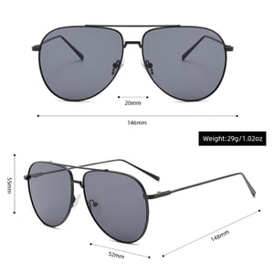 1 Stück Simple Series Tägliche einfarbige Damen-Sonnenbrille aus Legierung h5 Bild8