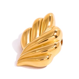 1 pair simple series simple geometric stainless steel  gold plated women brooches h5 Picture5