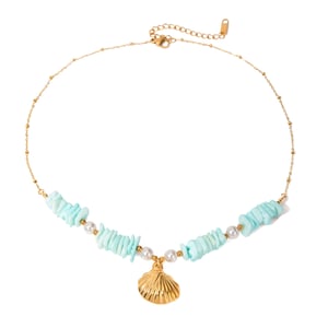 1 piece simple series vacation turtle stainless steel  gold plated shell women pendant necklaces h5 Picture6