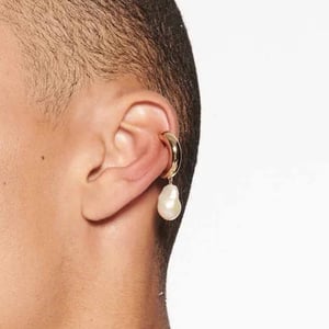 1 paar klassische serie  runde edelstahl gold farbe damen clip-on ohrringe h5 Bild9