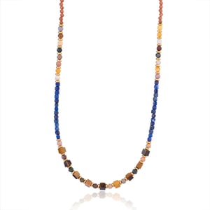 1 Piece Bohemia Style Classic Beads Stainless Steel Tiger's-eye Natural Stone Women's Beaded Necklaces h5 Picture8