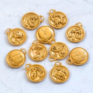 1 Paar Simple Series Klassische geometrische 18 Karat vergoldete Unisex-Anhänger h5 Bild4