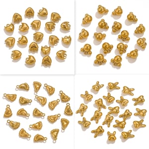 1 Piece Romantic Series Casual Seashell Stainless Steel Gold Color Women's Pendants h5 Picture5
