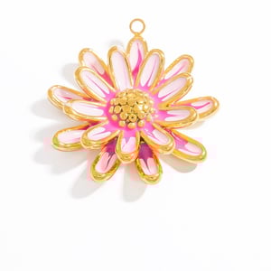 1 Piece Delicate Series Vacation Marine Element Oil- Glazing Stainless Steel Gold Color Women's Pendants h5 Picture7