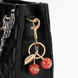 1 Piece Sweet Cherry Gold Color Women's Bag Charms h5 Picture6