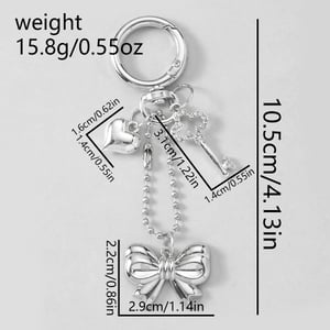 1 Piece Simple Bow & Love Bag Charms h5 Picture7