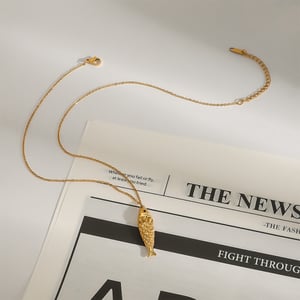 collier avec pendentif tortue en acier inoxydable doré pour femme, série simple, , 1 pièce h5 Image6