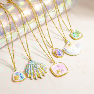 Vacation Stainless Steel Gold Color Pendant Necklaces h5 Picture4