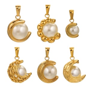 1 Piece Daily Annular Subtle Stainless Steel Women's Pendants h5 Picture6