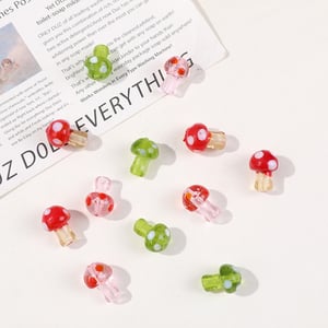 1 Piece Vivid Mushroom Glass DIY Jewelry Beads h5 Picture3