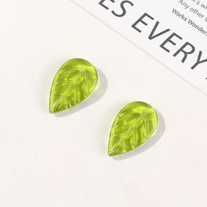 1 Piece Natural Leaf Glass DIY Jewelry Beads h5