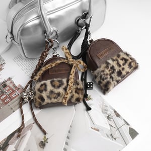 1 Piece Vintage Plush Leopard Mini Bag Charms h5 Picture3