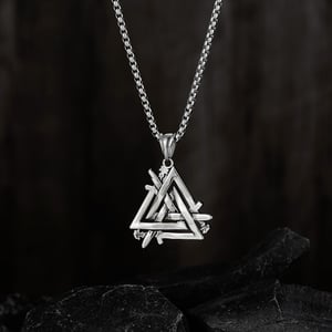 1 Piece Designable Triangle Stainless Steel Men's Pendant Necklaces h5 Picture12