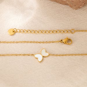 1 Stück Simple Series Daily Animal Edelstahl Goldfarben Damen-Anhänger Halsketten h5 Bild4