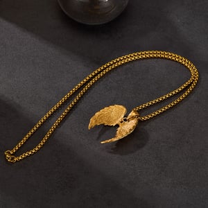 1 Parça Gösterişli Kanatlar Paslanmaz Çelik Erkek Kolye h5 Resim9