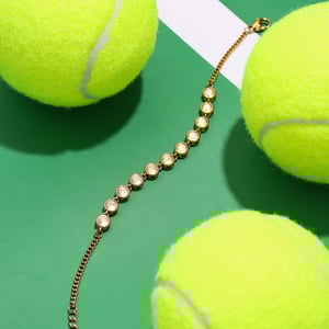 1 Piece Classic Stainless Steel Gold Color Women's Chain Bracelets h5 Picture5