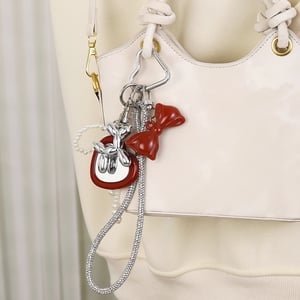 Mini Mirror Shape of Heart Bag Charms h5 Picture5