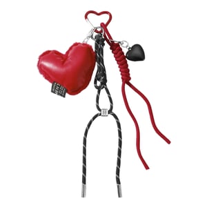 1 Piece Sweet Leather Heart Bag Charms h5 Picture4