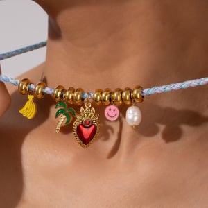 Tropical Fruits Vacation Stainless Steel Gold Color Women's Pendant Necklaces h5 Picture7