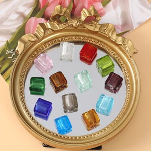 Sparkling Square Colorful Glass DIY Jewelry Beads h5 Picture3
