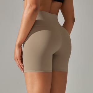 1 Piece Solid Color High Stretch Sports Yoga Cycling ShortsWomen's Sport  Clothing h5 Picture4