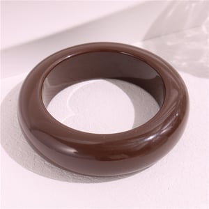1 Piece Haute Vintage Round Acrylic Women's Bangles h5 Picture4