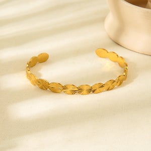 Vintage Star - shaped Gold - colored Stainless Steel Women's Rings h5 Picture4