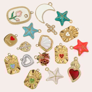 1 Piece Oceanic Series Vivid Starfish Stainless Steel Gold Color Women's Pendants h5 Picture4