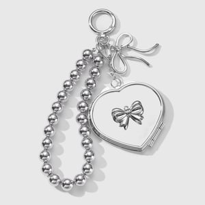 Heart Mirror Bag Charms h5 