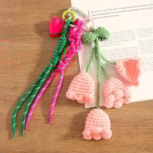 Romantische Serie Handgefertigter Wollblumen-Taschenanhänger h5 Bild5