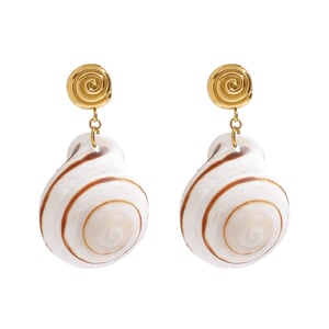 Muschelförmige Tropfenohrringe h5 
