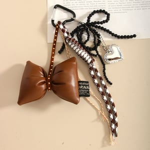 Vintage dimensionale gevlochten touw damestascharms h5 Afbeelding5
