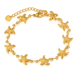1 Stück Simple Series Simple Turtle Edelstahl Goldfarben Damen Kettenarmbänder h5 Bild6