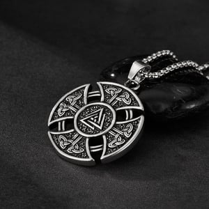 Elegante Herrenhalsketten aus Edelstahl mit keltischem Knoten h5 Bild6