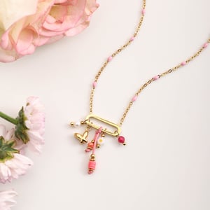 Mini Butterfly Stainless Steel Gold Color Pendant Necklaces h5 Picture3