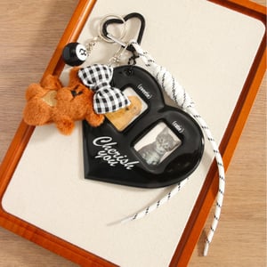 1 Piece Cute Plush Bow Bear Women's Bag Pendant h5 Picture5